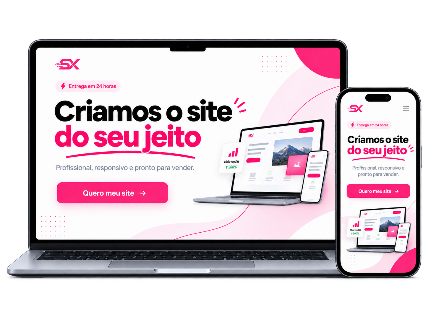 Mulher trabalhando MacBook SiteExpress
